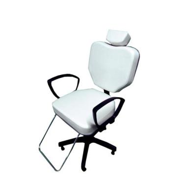 Imagem de Cadeira Poltrona Para Salão Cabeleireiro Branco - Bueno Cadeiras