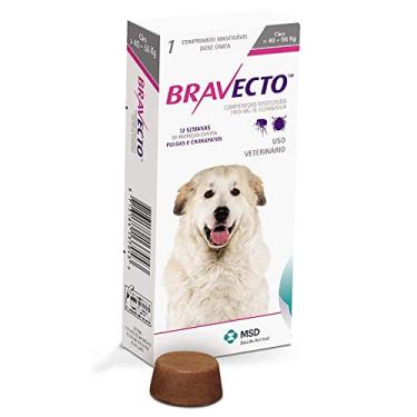 Imagem de Anti Pulgas e Carrapatos Bravecto para Cães de 40 a 56 kg - 1400 mg