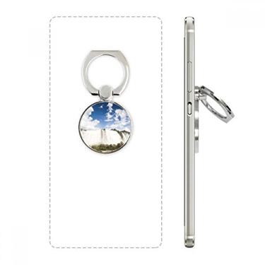 Imagem de Suporte de anel de telefone com paisagem natural, cachoeira, floresta, ciência, natureza, suporte de laço ajustável