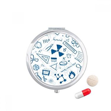 Imagem de Caixa de comprimidos com símbolo de química física estilo Simple Strokes, caixa de armazenamento de medicamentos