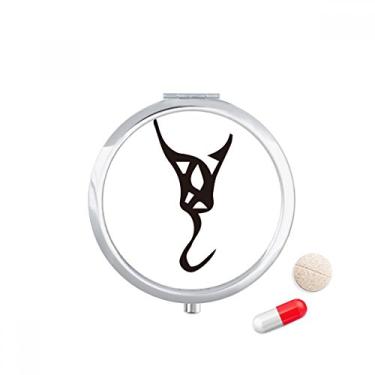 Imagem de Caixa de comprimidos Wan com inscrição óssea, sobrenome chinês, bolso para medicamentos, caixa de armazenamento