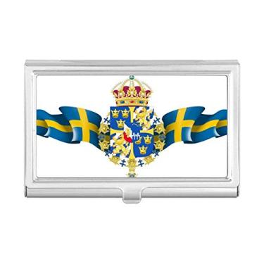 Imagem de Porta-cartões de visita com símbolo nacional da Suécia