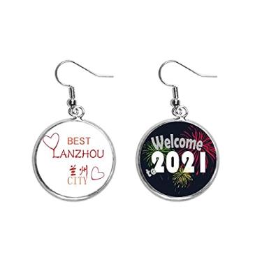 Imagem de Pingentes de orelha com ícone de lixo reciclável, joia 2021 Blessing