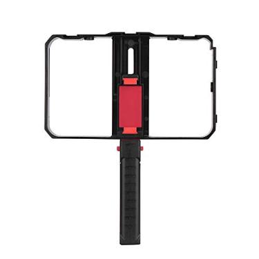 Imagem de Domary Suporte de vídeo para smartphone portátil Estabilizador de telefone portátil Gaiola com suporte para telefone 3 suportes de sapata fria para Xs/Xs Max/XR/X / 8 para Sam-sung