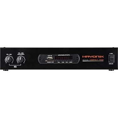 Imagem de HAYONIK, Amplificador 4 canais, 80W RMS, Bluetooth, USB, Rádio FM, Entrada para Microfone, Equalizador - Compact 1000