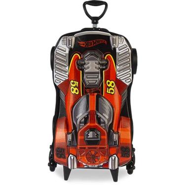 Imagem de Mochila Infantil 3D Hot Wheels Dune A Soar Rodinha Maxtoy