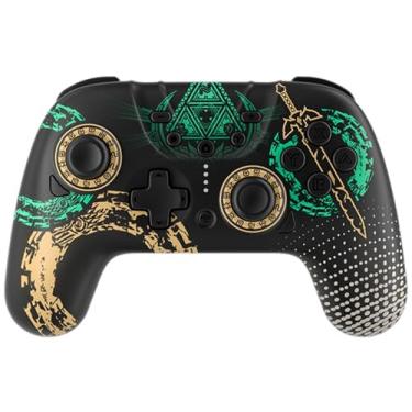 Imagem de Switch Controller, Switch Pro Controller sem fio para Switch/Switch Lite/Switch OLED, Gamepad remoto para Switch com programável, captura de tela, turbo, vibração, despertar (preto)