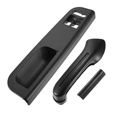 Imagem de X AUTOHAUX 1 conjunto de painel de interruptor de janela lateral dianteira esquerda interior painel moldura maçaneta conjunto de guarnição para VW Golf MK4 2 portas 3B1867171D preto