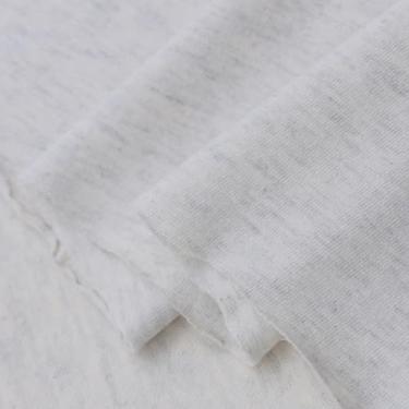 Imagem de Verão algodão malha tecido liso roupas bebê BJD camiseta manga curta moletom fino (42 flores cinza, cortado por metro)