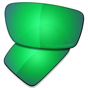Imagem de SAUCER Lentes de substituição premium para óculos de sol Oakley Gascan OO9014 de alta definição - verde jade polarizado