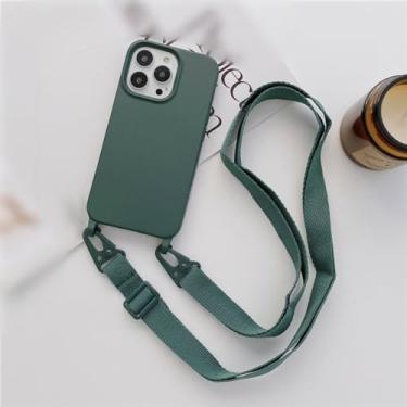 Imagem de Suporte de colar crossbody capa de telefone para iPhone 15 14 12 13 11 Pro Max XS XR X 6 8 7 Plus alça de cordão capa de silicone macio, X2, para iPhone 13 Pro