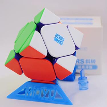 Imagem de Bukefuno MoYu RS Skewb Maglev Cube Speed Puzzle MFJS moyu Maglev Magnetic Skewb M Stickerless Cubo 2022