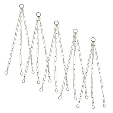 Imagem de Kit 24 Corrente De Metal 44cm Dourado Suporte Para Pendurar Vaso e Planta Pendente Tripla No Para Revenda - Nutriplan…