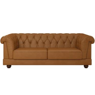 Imagem de Sofá 4 Lugares Sala de Estar Living 274cm Soho M03 Couríssimo Whisky - Lyam Decor