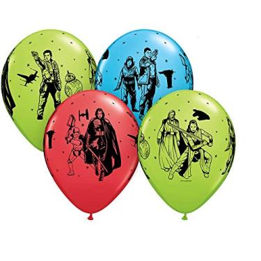Imagem de Qualatex Balões de látex Star Wars Os Últimos Jedi de 28 cm (pacote com 25)