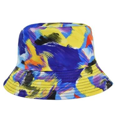 Imagem de Chapéu balde masculino e feminino chapéu balde grafite chapéu balde tie-dye espaço chapéu de verão pesca chapéu de sol chapéu de aventura ao ar livre (FH316 (4)), Fh316 (4), Tamanho Único