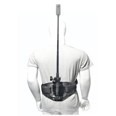 Imagem de Fotoleey Suporte de cintura atualizado para Insta360 X5/X4/X3/X2/Ace Pro, Go Pro Max, Hero12/11, compatível com DJI Osmo 360, caminhadas e ciclismo, ajustável até 139,7 cm (vara não incluída)