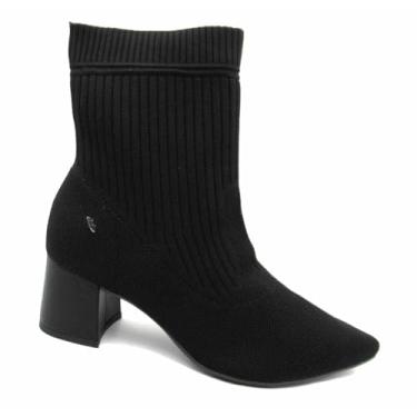 Imagem de Bota Feminina Dakota DA271 malha salto bloco 7cm