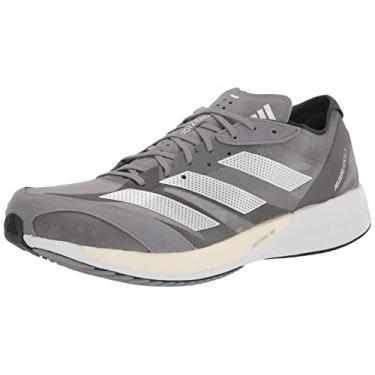 Imagem de adidas Tênis masculino Adizero Adios 7, Cinza/Zero Metálico/Cinza, 12