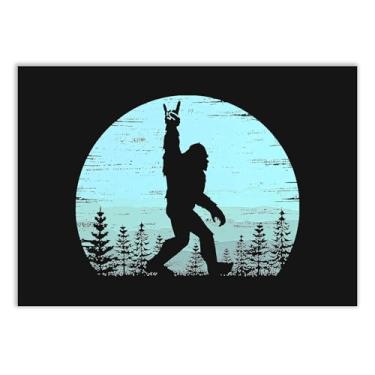 Imagem de Placa Decorativa Engraçado Pé Grande Big Foot Sobrenatural Poster