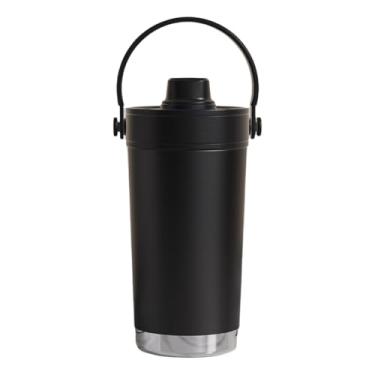 Imagem de Caneca de café de viagem de aço inoxidável 500 ml com revestimento interno de cerâmica, tampa à prova de vazamento, alça e canudo – parede dupla isolada a vácuo, livre de BPA, perfeita para bebidas