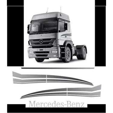 Imagem de Adesivos Faixas Caminhão Kit Mercedes-benz Axor - Resitank