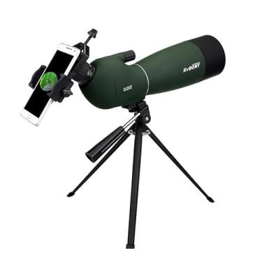 Imagem de Monóculo Luneta Telescópio Profissional Longo Alcance Zoom 25-75X Bak4, A prova D'agua modelo SV28 70mm c/Tripé e Suporte de Celular