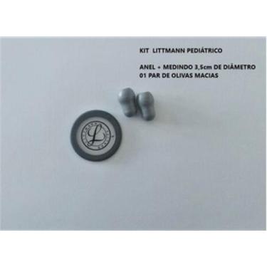 Imagem de Kit Reposição P/ Estetoscópio Littmann Pediátrico - Cinza