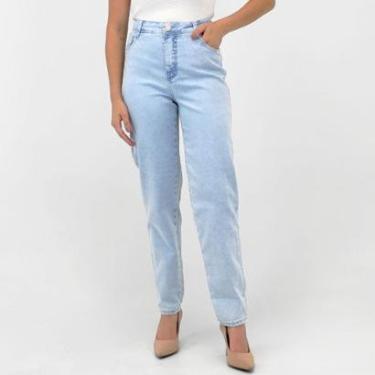 Imagem de Calça Geração Moderna Jeans Mom com Strass Feminina-Feminino