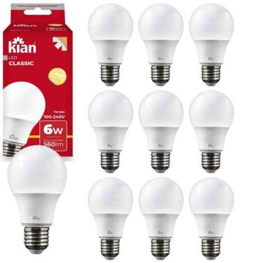 Imagem de Kit 10PÇ Lampada Led 12w 6500k Branca Bivolt - Kian - Ol Iluminação