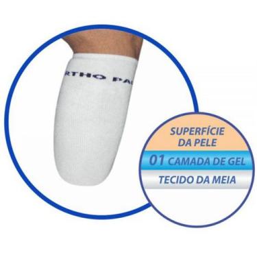 Imagem de Meia com GEL para Coto Transtibial ORTHO Pauher SG701, M
