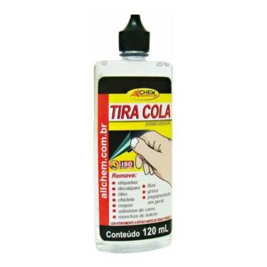 Imagem de Tira Cola 120ml Remove Cola Adesivo Chiclete Duplaface Pro Allchem