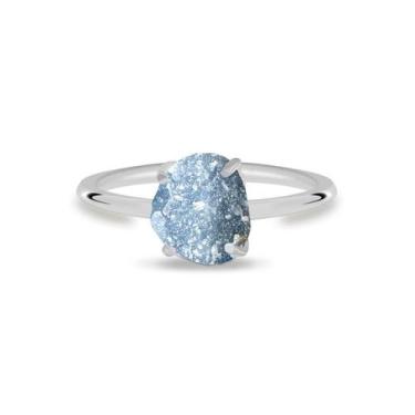 Imagem de Aliança Calcita Azul - Cristal Natural, Prata 925