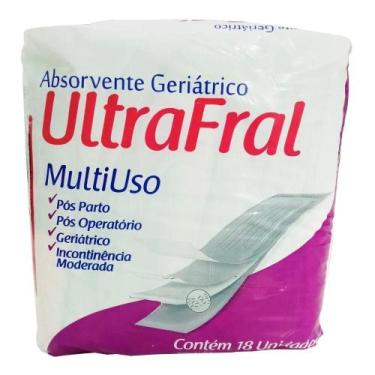Imagem de Absorvente Geriátrico Multiuso Incontinência - 18 Unidades - Ultrafral