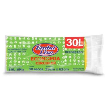 Imagem de Saco de Lixo Economia Popular Embalixo 30l