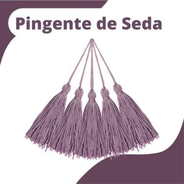 Imagem de Pingente De Seda Tassel - Franja - Lilás - Com 20 Unidades - Nybc