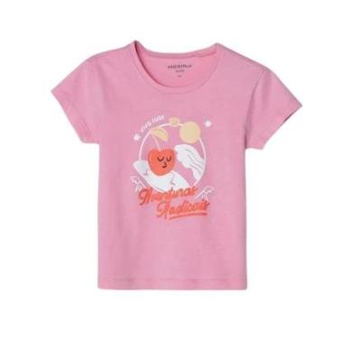 Imagem de Blusa Hering Infantil Estampada Aventuras Radicais Rosa-Feminino