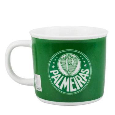 Imagem de Caneca Porcelana Café Chá Larga Palmeiras Campeão 350 Ml - Mileno