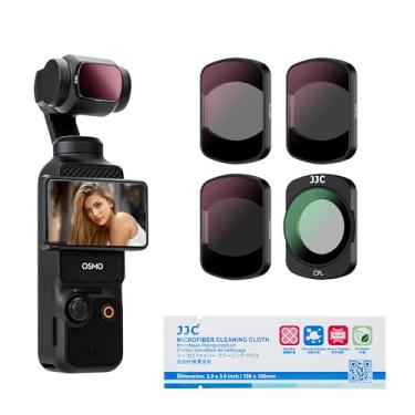 Imagem de JJC Conjunto de filtro magnético ND e filtro CPL para DJI OSMO Pocket 3 Creator Combo ND16 ND64 ND256, densidade neutra e polarização circular, moldura de alumínio de vidro óptico HD multirevestido