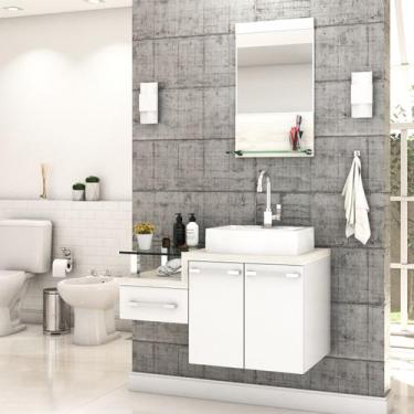 Imagem de Gabinete para Banheiro C/cuba RT41 e Espelheira Legno 831 - Compace, B