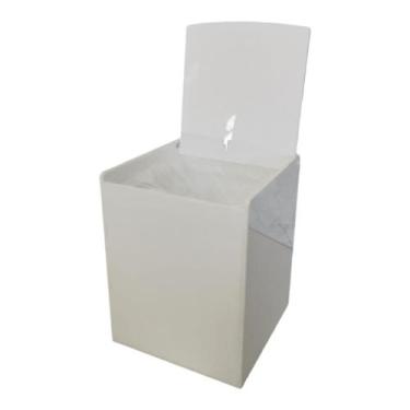 Imagem de Lixeira Basculante Luxo 7,5 Litros - Fabrica de Utilidades, BRANCO