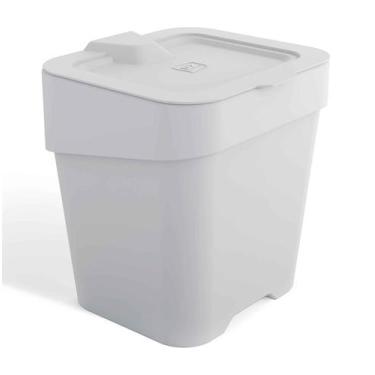 Imagem de Lixeira Para Pia Cozinha 2,5 Litros Plástico Quadrada UZ Várias Cores 