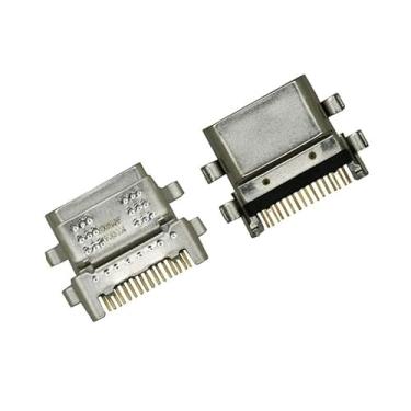 Imagem de 2 peças de reposição de conector de porta de carregamento USB peça de reparo para Kindle Fire Amazon HD 10 11th T76N2B 2021 16 pinos