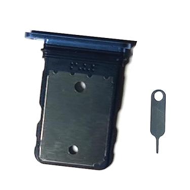 Imagem de Suporte de bandeja para cartão SIM Micro SD adaptador de substituição para Google Pixel 7A (azul)