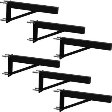 Imagem de Kit 06 Suportes para Pia Cozinha Granito Parafusar Grapa Bancada Mármo