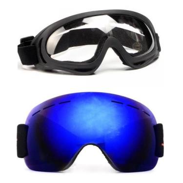Imagem de Kit 2 Óculos Jetski Snowboard Neve Espelhado Proteção Uv400 - PENDULAR