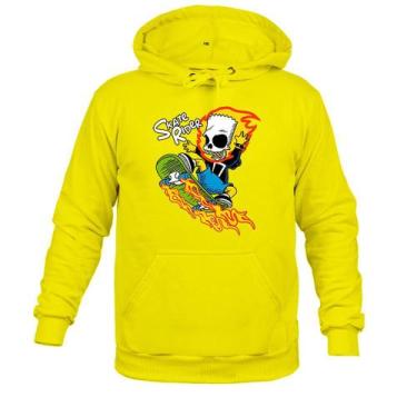 Imagem de Moletom Blusa De Frio Flanelado Skate Rid - Surprass, Amarelo, P