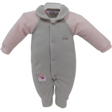 Imagem de Macacão Luxo Bebê Menina Soft Pettenati Inverno Zafielo 541, Cinza, G 