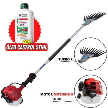 Imagem de Derriçadeira Nakashi Com Motor Mitsubishi Braço Longo de 150cm e Garra