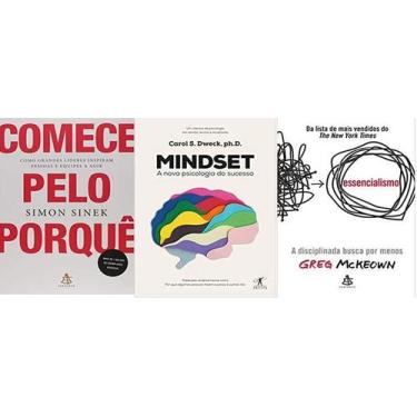 Imagem de kit 3 livros Comece pelo porque Como grandes líderes inspiram pessoas 